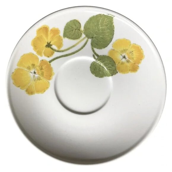 Vtg NORITAKE Japan "Flower Time" Pattern Cup and Saucer Yellow Floral China EUC - Picture 8 of 12